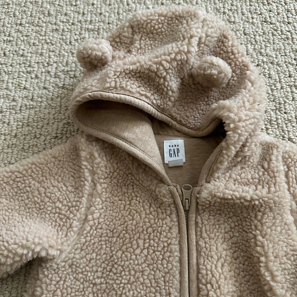 Baby Gap fleece zip up one piece - Picture 3 of 5
